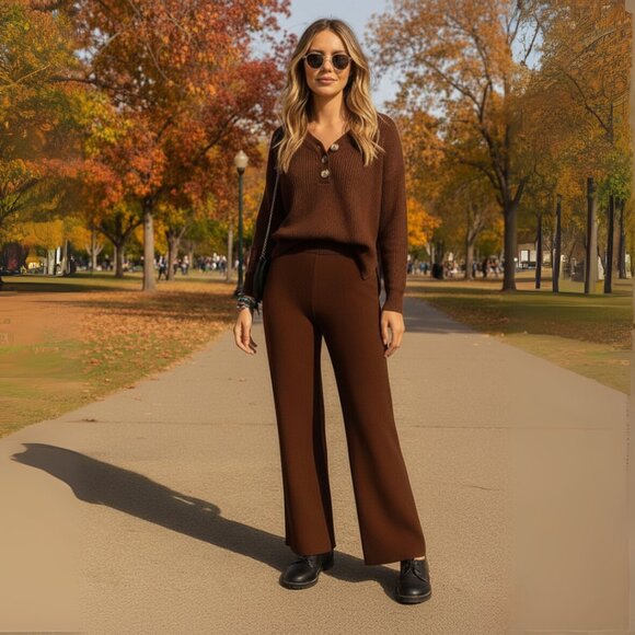 NWT, Alala Spencer Wide-Leg Knit Trousers, Sizes: XS, Small, Medium - Picture 1 of 10